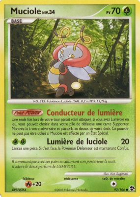 Carte Pokémon Muciole 92/106 Commune Duels au sommet