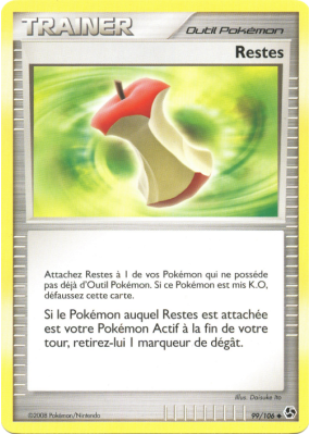 Carte Pokémon Restes 99/106 Commune Duels au sommet