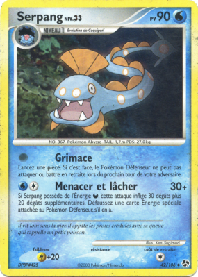 Carte Pokémon Serpang 42/106 Peu commune Duels au sommet