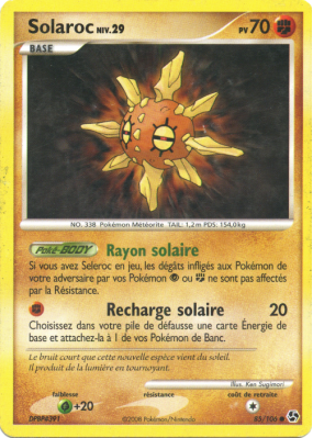 Carte Pokémon Solaroc 85/106 Commune Duels au sommet