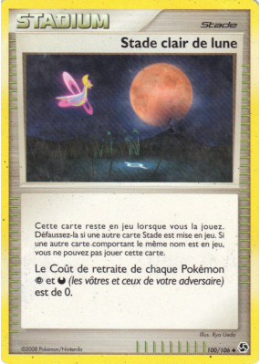 Carte Pokémon Stade clair de lune 100/106 Peu commune Duels au sommet