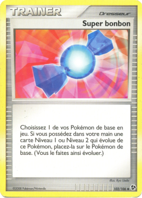 Carte Pokémon Super bonbon 102/106 Peu commune Duels au sommet