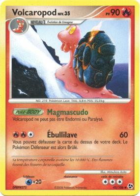 Carte Pokémon Volcaropod 45/106 Peu commune Duels au sommet
