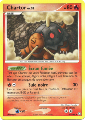 Carte Pokémon Chartor 41/146 Rare Éveil des Légendes