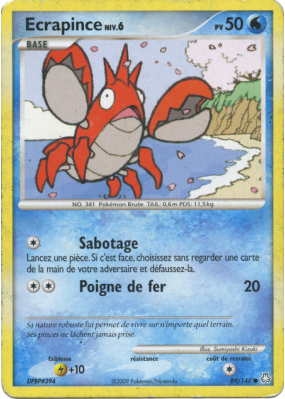 Carte Pokémon Ecrapince 89/146 Commune Éveil des Légendes