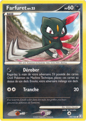 Carte Pokémon Farfuret 120/146 Commune Éveil des Légendes