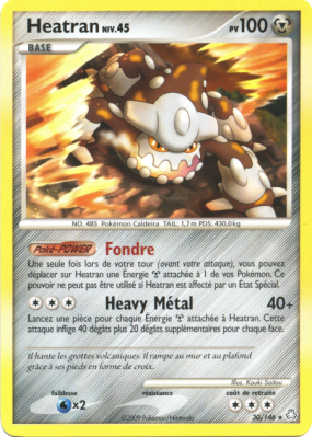 Carte Pokémon Heatran 30/146 Rare Éveil des Légendes