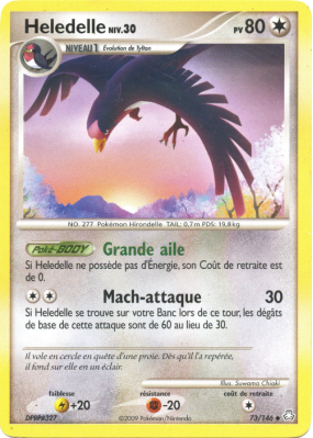 Carte Pokémon Heledelle 73/146 Peu commune Éveil des Légendes