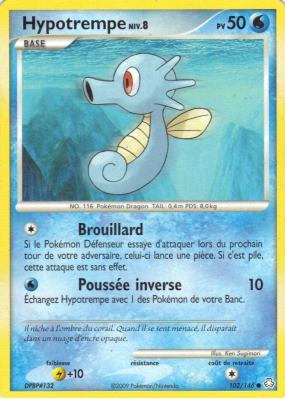 Carte Pokémon Hypotrempe 102/146 Commune Éveil des Légendes