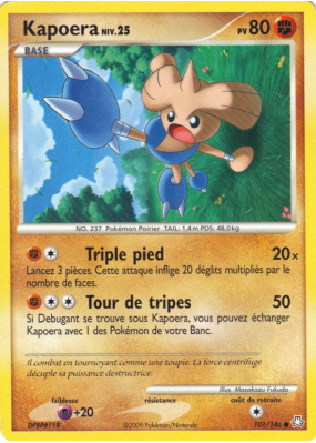 Carte Pokémon Kapoera 101/146 Commune Éveil des Légendes