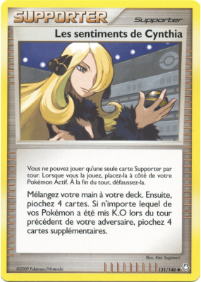 Carte Pokémon Les sentiments de Cynthia 131/146 Peu commune Éveil des Légendes