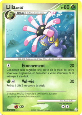 Carte Pokémon Lilia 105/146 Commune Éveil des Légendes