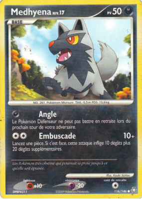 Carte Pokémon Medhyena 116/146 Commune Éveil des Légendes