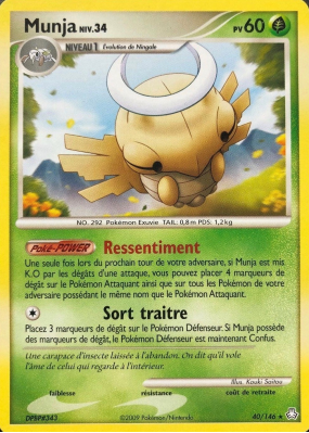 Carte Pokémon Munja 40/146 Rare Éveil des Légendes
