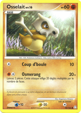 Carte Pokémon Osselait 90/146 Commune Éveil des Légendes