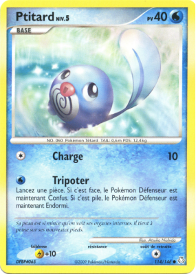 Carte Pokémon Ptitard 114/146 Commune Éveil des Légendes