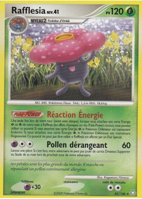 Carte Pokémon Rafflesia 45/146 Rare Éveil des Légendes