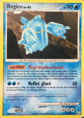 Carte Pokémon Regice 36/146 Rare Éveil des Légendes