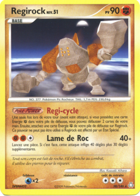 Carte Pokémon Regirock 38/146 Rare Éveil des Légendes