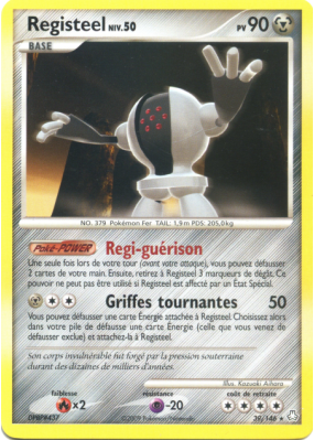 Carte Pokémon Registeel 39/146 Rare Éveil des Légendes