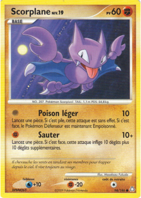 Carte Pokémon Scorplane 94/146 Commune Éveil des Légendes