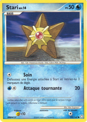 Carte Pokémon Stari 122/146 Commune Éveil des Légendes