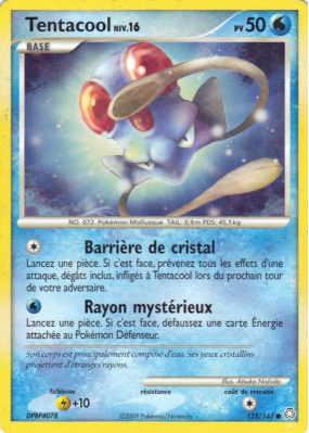 Carte Pokémon Tentacool 125/146 Commune Éveil des Légendes