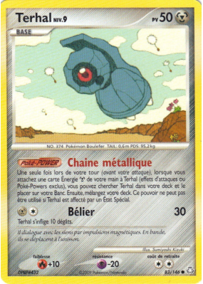 Carte Pokémon Terhal 83/146 Commune Éveil des Légendes
