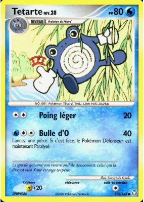 Carte Pokémon Tetarte 115/146 Commune Éveil des Légendes