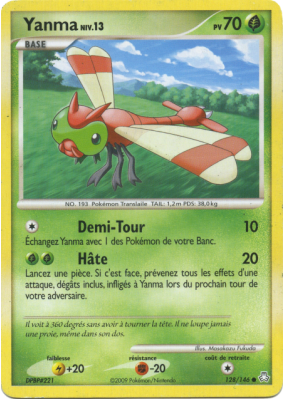 Carte Pokémon Yanma 128/146 Commune Éveil des Légendes