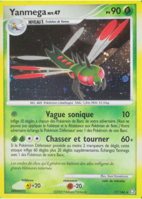 Carte Pokémon Yanmega 17/146 Holographique Éveil des Légendes