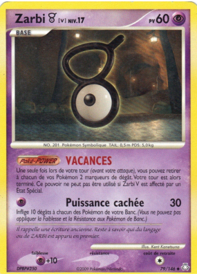 Carte Pokémon Zarbi V 79/146 Peu commune Éveil des Légendes