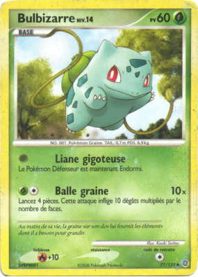 Carte Pokémon Bulbizarre 77/132 Commune Merveilles Secrètes
