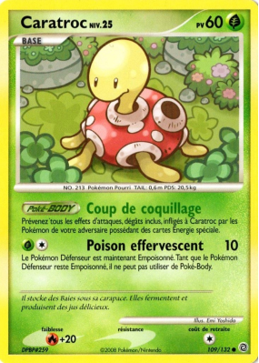 Carte Pokémon Caratroc 109/132 Commune Merveilles Secrètes