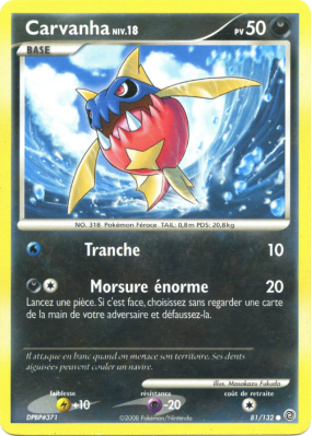 Carte Pokémon Carvanha 81/132 Commune Merveilles Secrètes