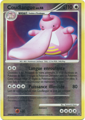 Carte Pokémon Coudlangue 12/132 Holographique Merveilles Secrètes