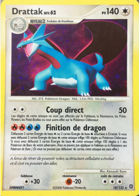 Carte Pokémon Drattak 18/132 Holographique Merveilles Secrètes