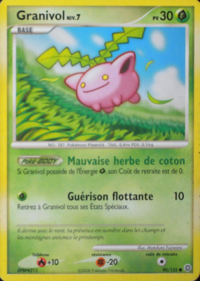 Carte Pokémon Granivol 90/132 Commune Merveilles Secrètes