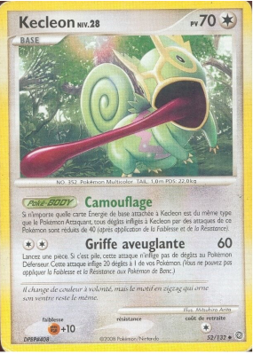 Carte Pokémon Kecleon 52/132 Peu commune Merveilles Secrètes