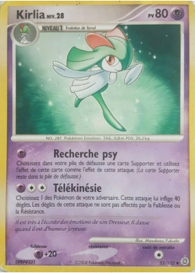 Carte Pokémon Kirlia 53/132 Peu commune Merveilles Secrètes