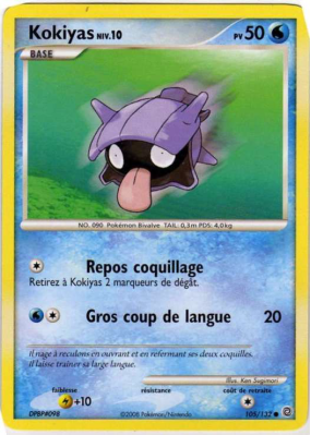 Carte Pokémon Kokiyas 105/132 Commune Merveilles Secrètes