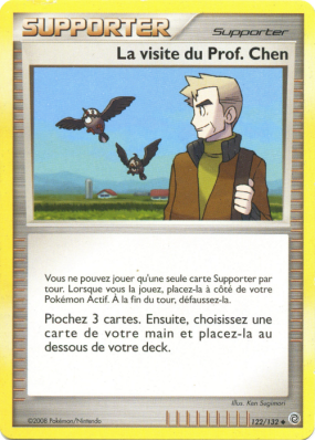Carte Pokémon La visite du Prof. Chen 122/132 Peu commune Merveilles Secrètes