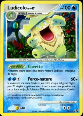 Carte Pokémon Ludicolo 13/132 Holographique Merveilles Secrètes