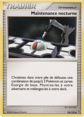 Carte Pokémon Maintenance nocturne 120/132 Peu commune Merveilles Secrètes