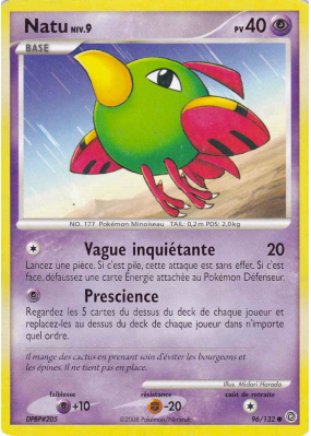 Carte Pokémon Natu 96/132 Commune Merveilles Secrètes