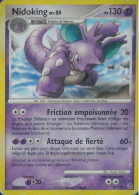 Carte Pokémon Nidoking 34/132 Rare Merveilles Secrètes