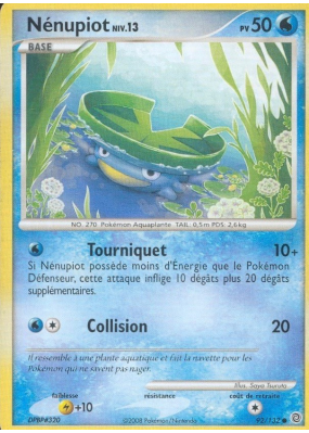 Carte Pokémon Nénupiot 92/132 Commune Merveilles Secrètes