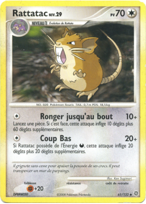 Carte Pokémon Rattatac 61/132 Peu commune Merveilles Secrètes