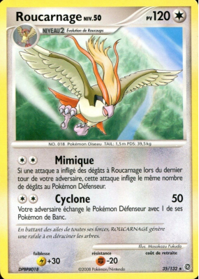 Carte Pokémon Roucarnage 35/132 Rare Merveilles Secrètes