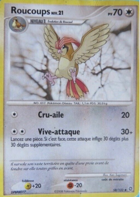 Carte Pokémon Roucoups 58/132 Peu commune Merveilles Secrètes